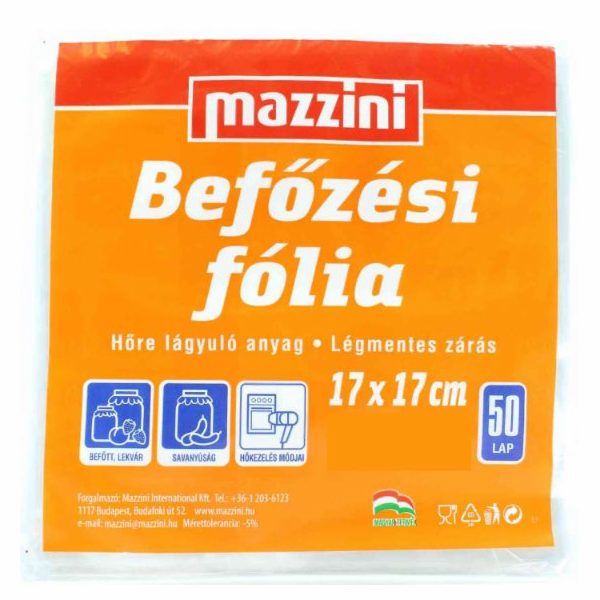 Fólie zavařovací 50 ks 17x17 cm