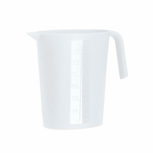 Odměrka 1.75 l plast bílá
