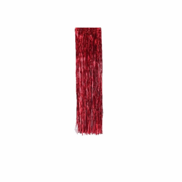 Lameta vánoční hladká červená 100 cm
