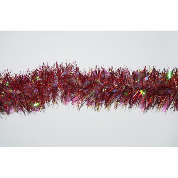 Řetěz vánoční 1,8 m / 7 cm červená duha