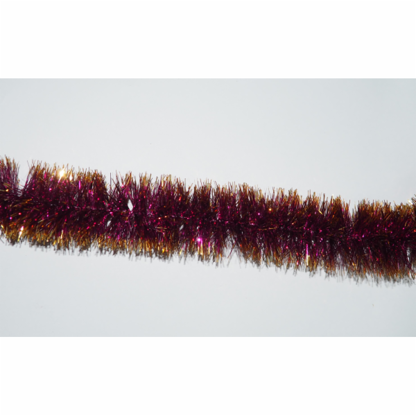 Řetěz Vánoční 1,8 m / 5 cm zlato-fialový