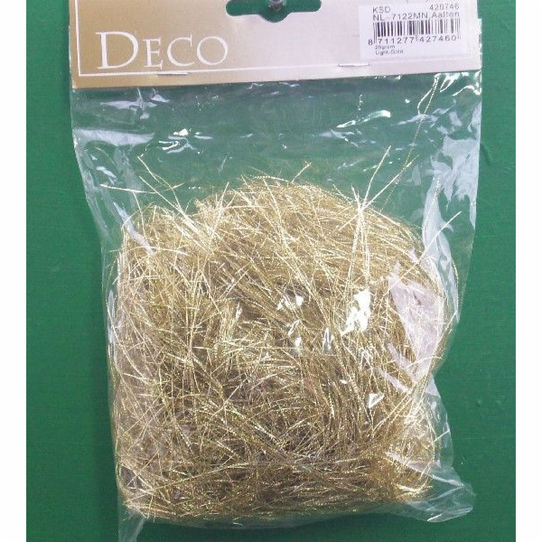 Lameta vánoční vlasy zlatá 17 g