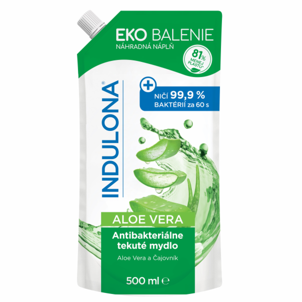 Mýdlo tekuté 500 ml antibakterialní ALOE VERA  indulona - ná