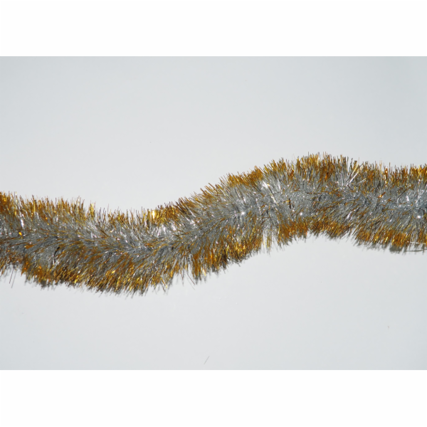 Řetěz vánoční 1,8 m / 5 cm stříbrno-zlatý