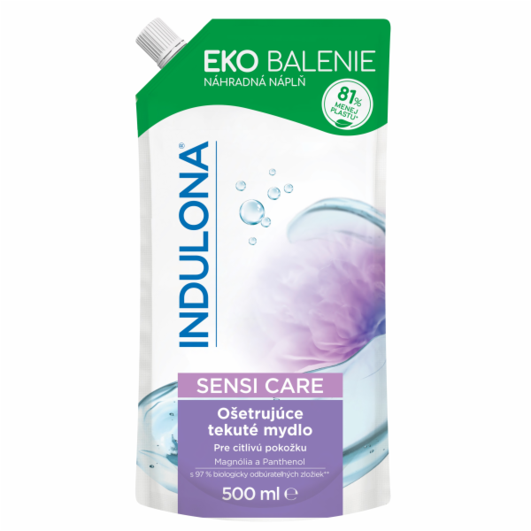 Mýdlo tekuté 500 ml pečující SENSI CARE indulona - náhrada