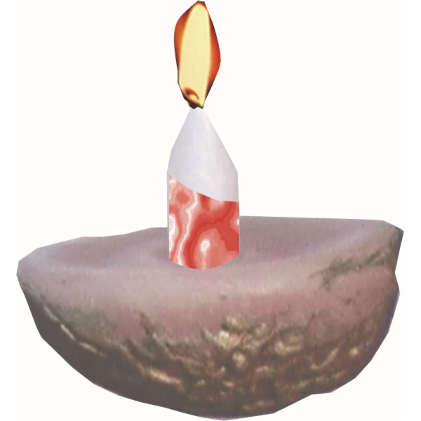 Svíčka plovoucí 3 ks ořech