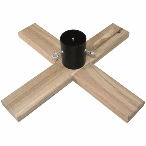 Stojánek na stromeček 50 x 50 cm kříž masiv dub