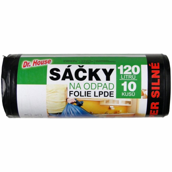Pytel na odpadky 120l/10ks super silné