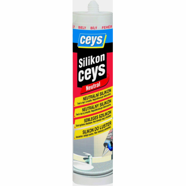 Silikon neutrální 280 ml bílý Ceys