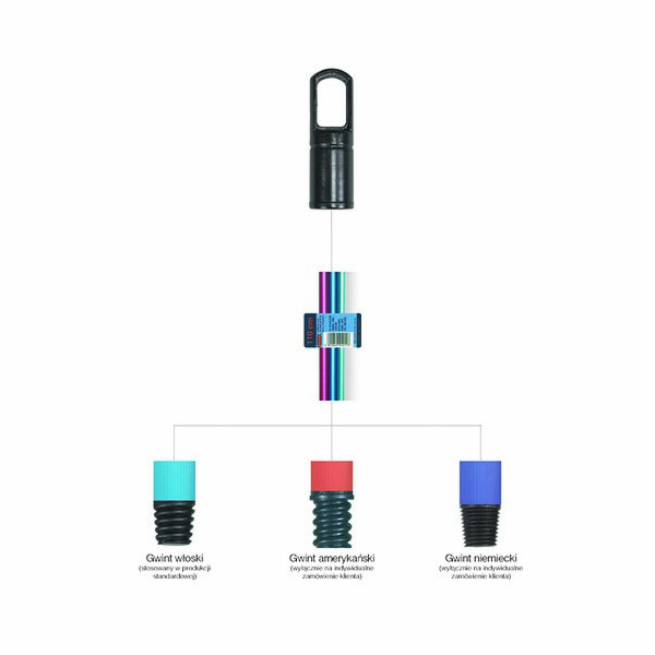 Násada 110 cm hrubý závit