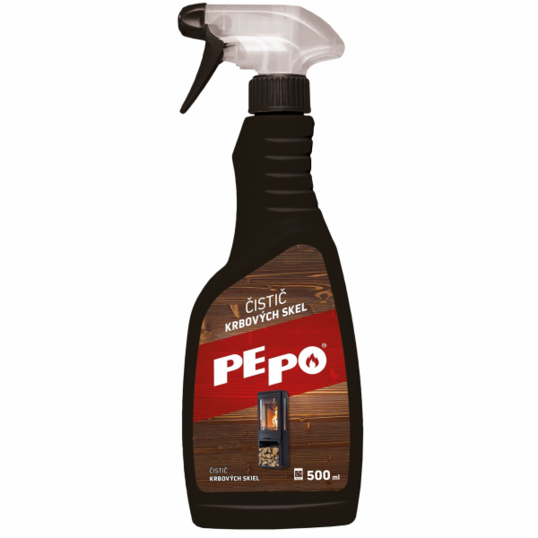 Čistič krbových skel 500 ml PE-PO s rozprašovačem
