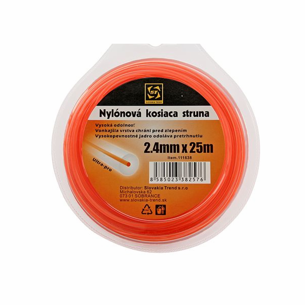 Struna do sekačky 2,7 mm/20 m DualCut kruh