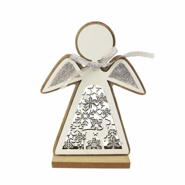 Dekorace anděl 18x12,7 cm