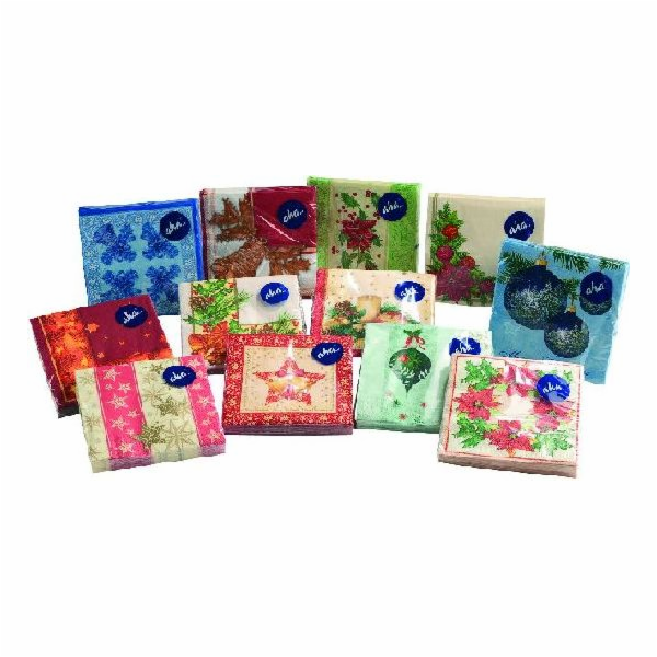 Ubrousky vánoční 33x33 cm 20 ks 3-vrstvé