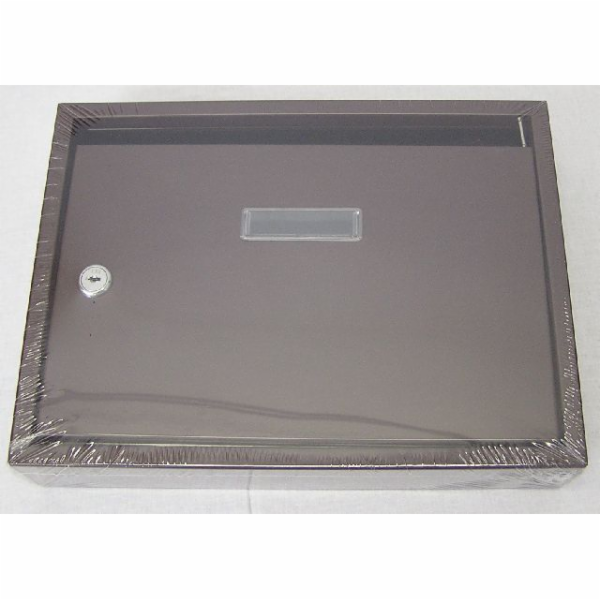 Schránka poštovní hnědá 320x240x60mm BK24H