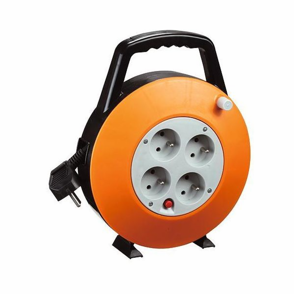 Přívod&nbsp;prodlužovací&nbsp;buben&nbsp;7,5&nbsp;m&nbsp;4&nbsp;zásuvky