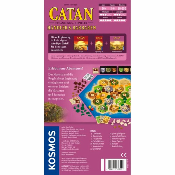 CATAN - Obchodníci a barbaři Doplněk pro 5-6 hráčů, desko...