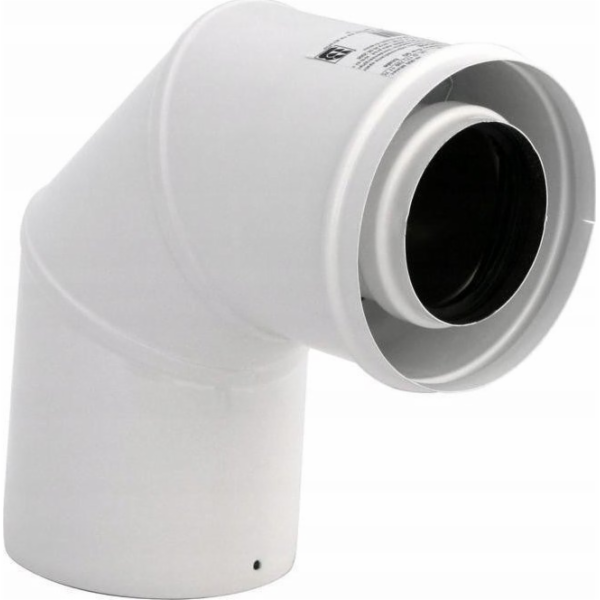 Spiroflex 80/125 Dvojitě zdívané koleno 90 bílé barvy 2-C...