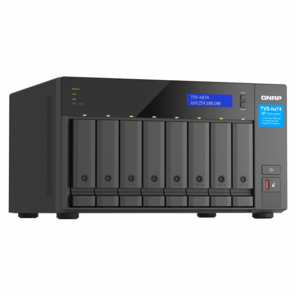 QNAP TVS-h874 NAS Tower Intel® Core™ i5 i5-12400 32 GB DD...