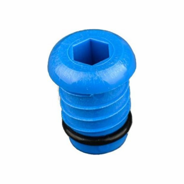 TI Group Testovací zátka pro PEX trubku 16x2,0mm modrá