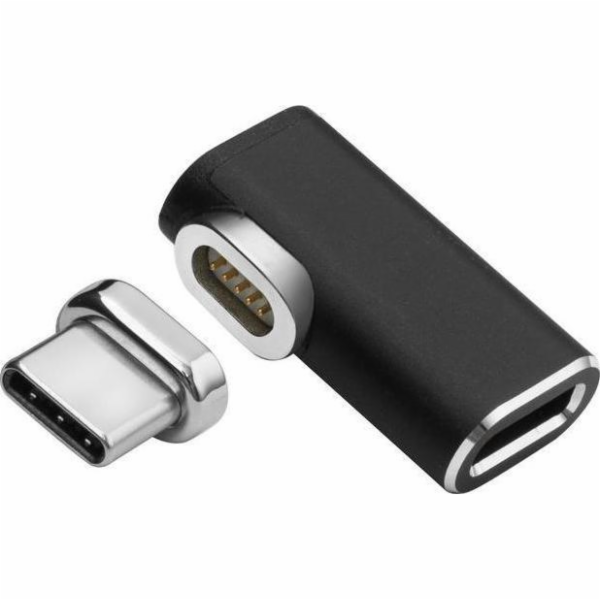 MicroConnect magnetický USB-C adaptér 90°