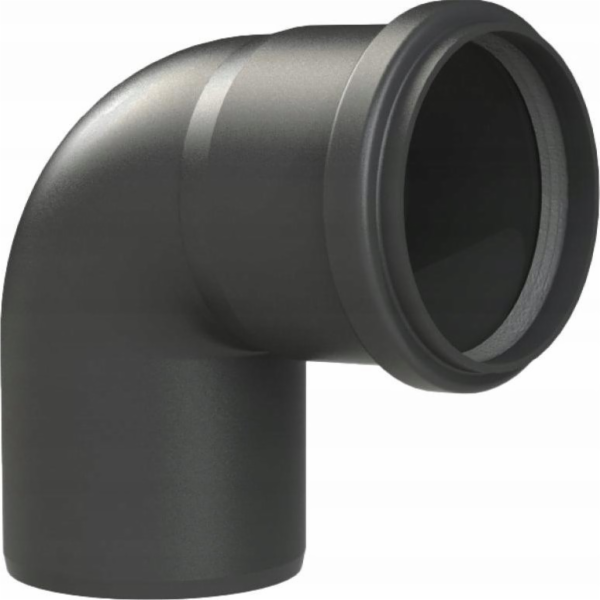 Almeva STARR Koleno 87° DN60 UV stabilní Černá
