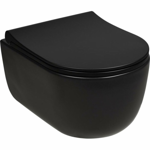 Kompaktní sada WC Vilarte Hanging Bowl Black Mel Z/D 147-...