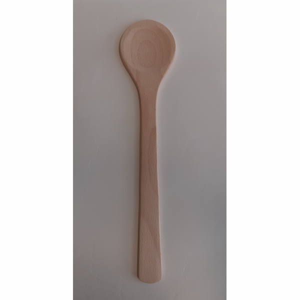 Vařečka kulatá masivní dřevo 30 cm