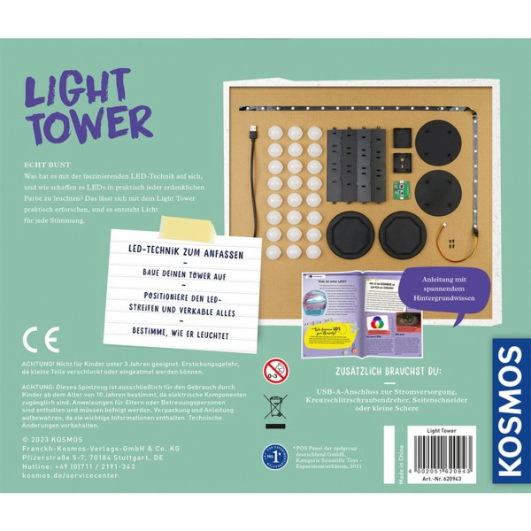 KOSMOS Light Tower, experimentální box