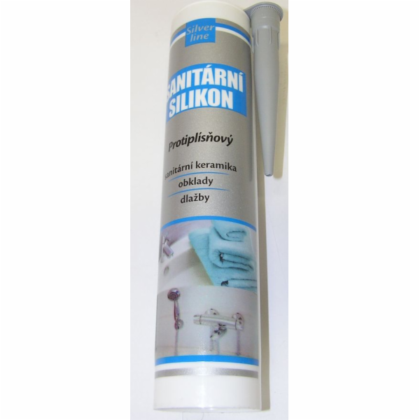 Silikon sanitární 280 ml šedý Silver line