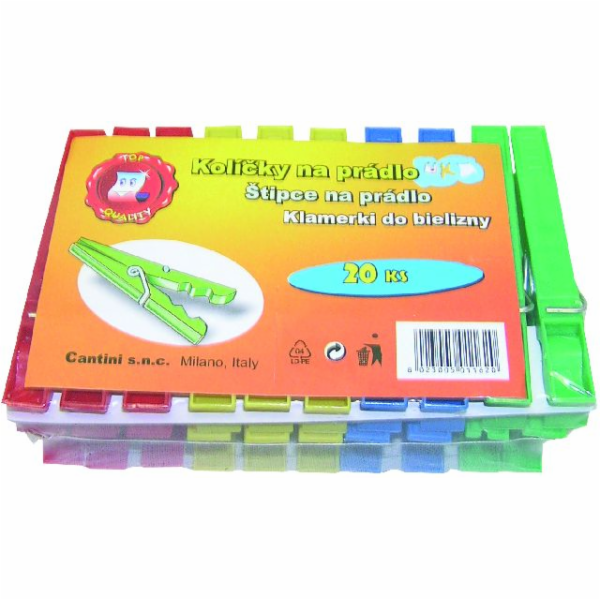 Kolíčky na prádlo 20 ks plast