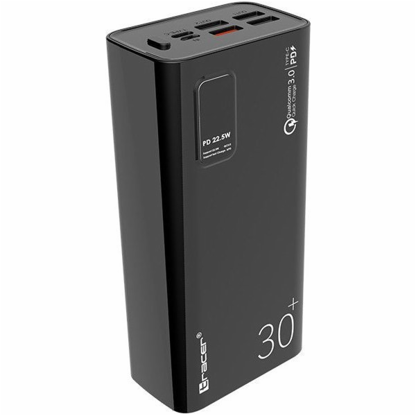 TRACER TRABAT47062, Powerbanka 30000mAh, černá
