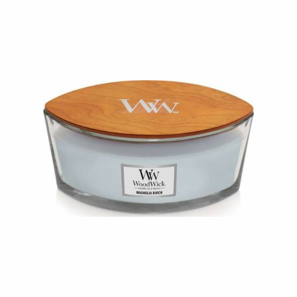 Svíčka WoodWick loď, Magnolia Birch, Magnolie a bříza, 45...