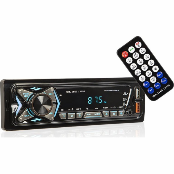BLOW X-PRO MP3/USB/micro USB/BLUETOOTH rádio Auto Černá