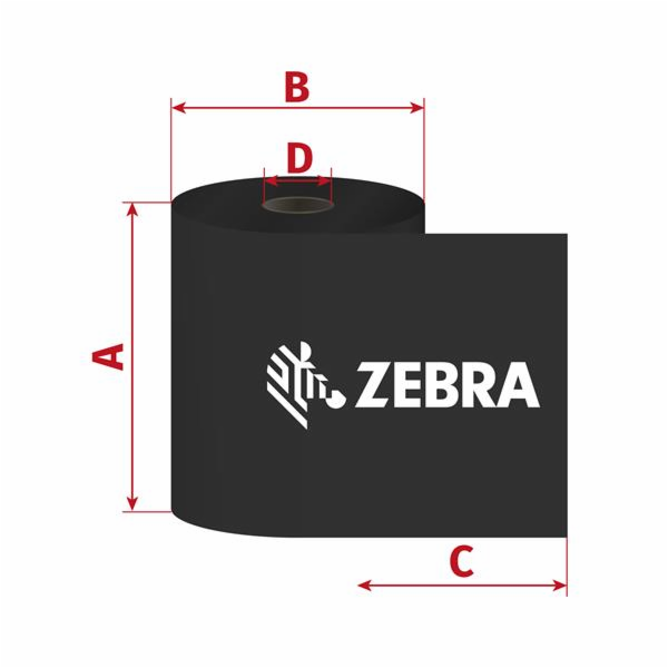 Páska Zebra ZipShip 2300, 83mm x 450m, TTR, vosk