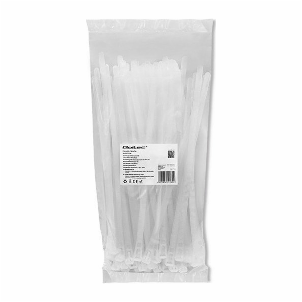 Organizátor Qoltec Recsessing Clamps/Tritets 7,2*250 mm U...