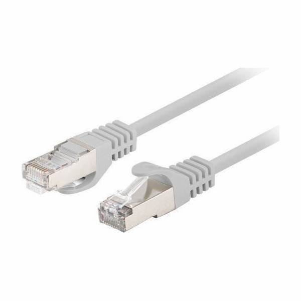 Patchcord kat.6 FTP 1M 10-pack fluke passed szary