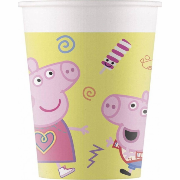 PROCOS Peppa Pig papírové kelímky 200 ml jedna velikost