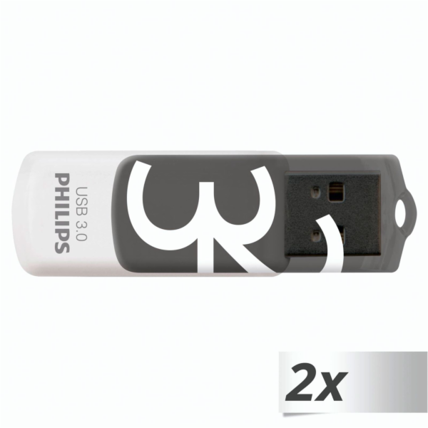 Philips USB 3.0 2-Pack      32GB Vivid Edition Shadow Gre...