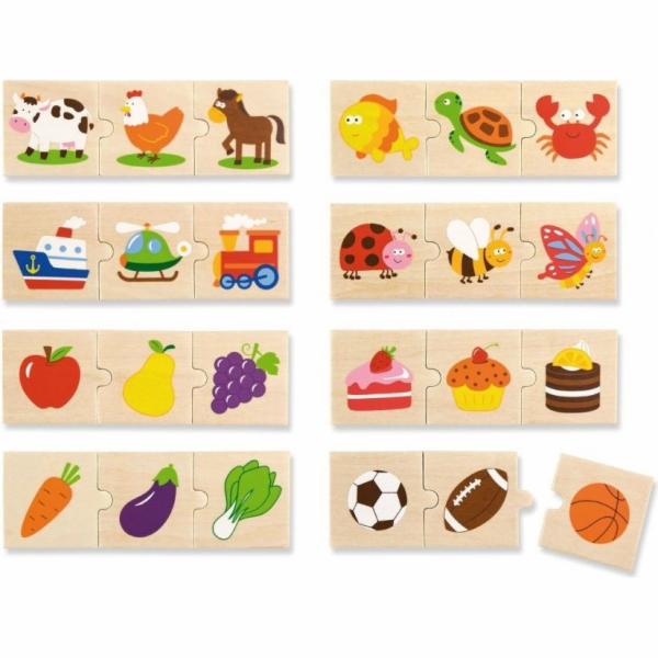 Dřevěné logické puzzle Viga 24ks