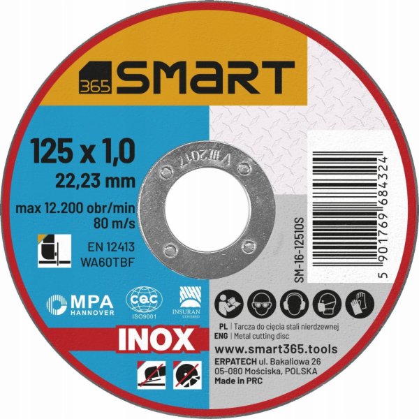 Chytrý nerezový řezný kotouč inox 125x1,0 mm chytrý