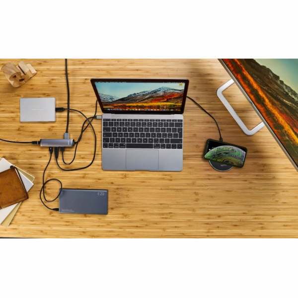 Epico USB-C HUB SLIM (4K HDMI & Ethernet) - silver, black...