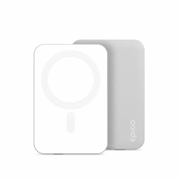 Epico 5000mAh Alu PowerBanka s MagSafe - stříbrná