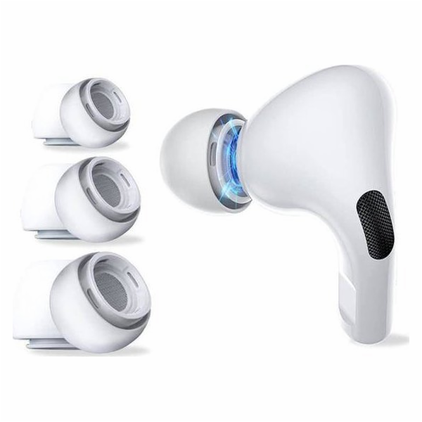 Tech-Protectušní nástavce 3-BALENÍ APPLE AIRPOS PRO 1/2 BÍLÉ