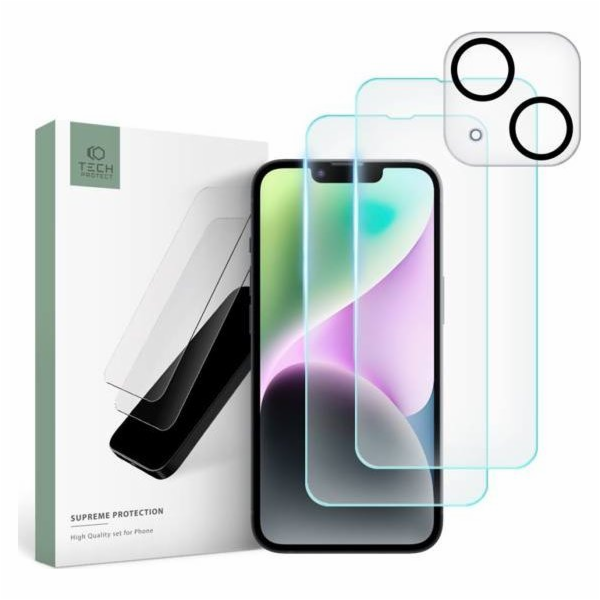 Tech-Protect Tempered Glass Tech-Protect Supreme Set iPho...