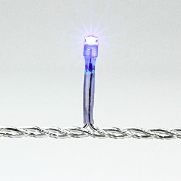 100 LED modrých světel na vánoční stromeček