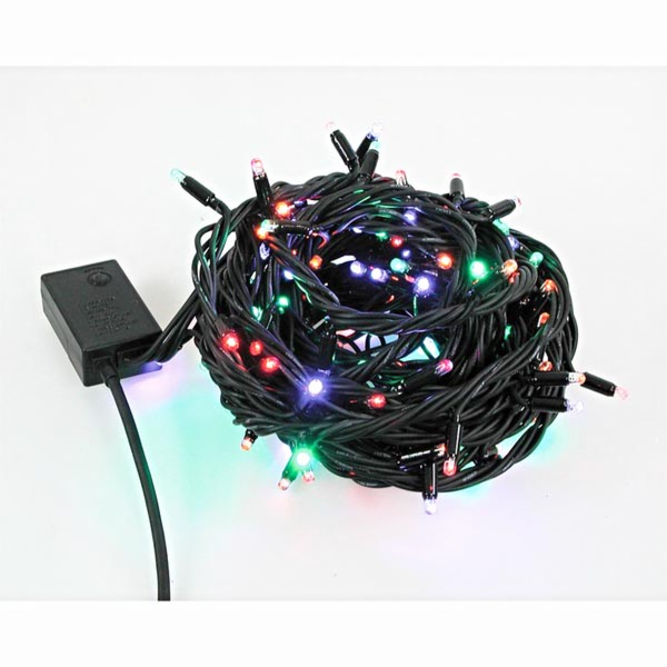100 barevných LED světel na vánoční stromeček