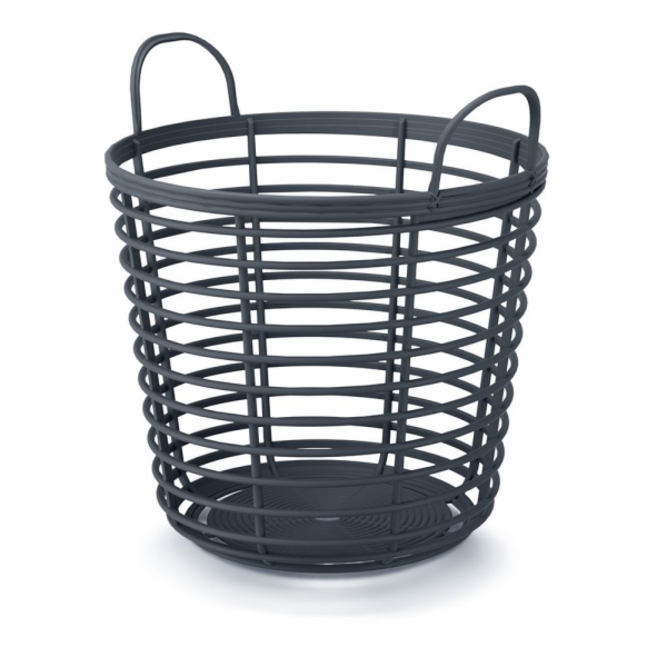 Koš úložný s uchy ZANZI BASCET antracit 40x37,5 cm