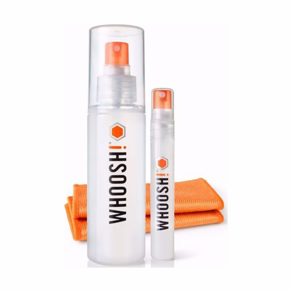 Whoosh GO čisticí sprej na obrazovky 100ml + 8ml + hadřík...