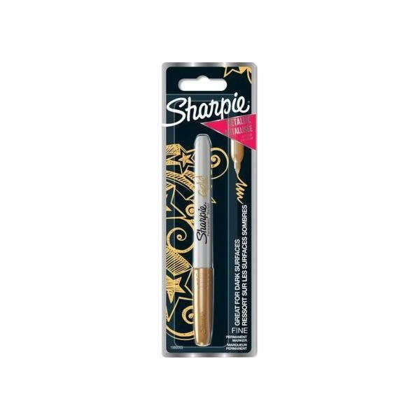 Popisovací pero Sharpie Zlatá metalíza